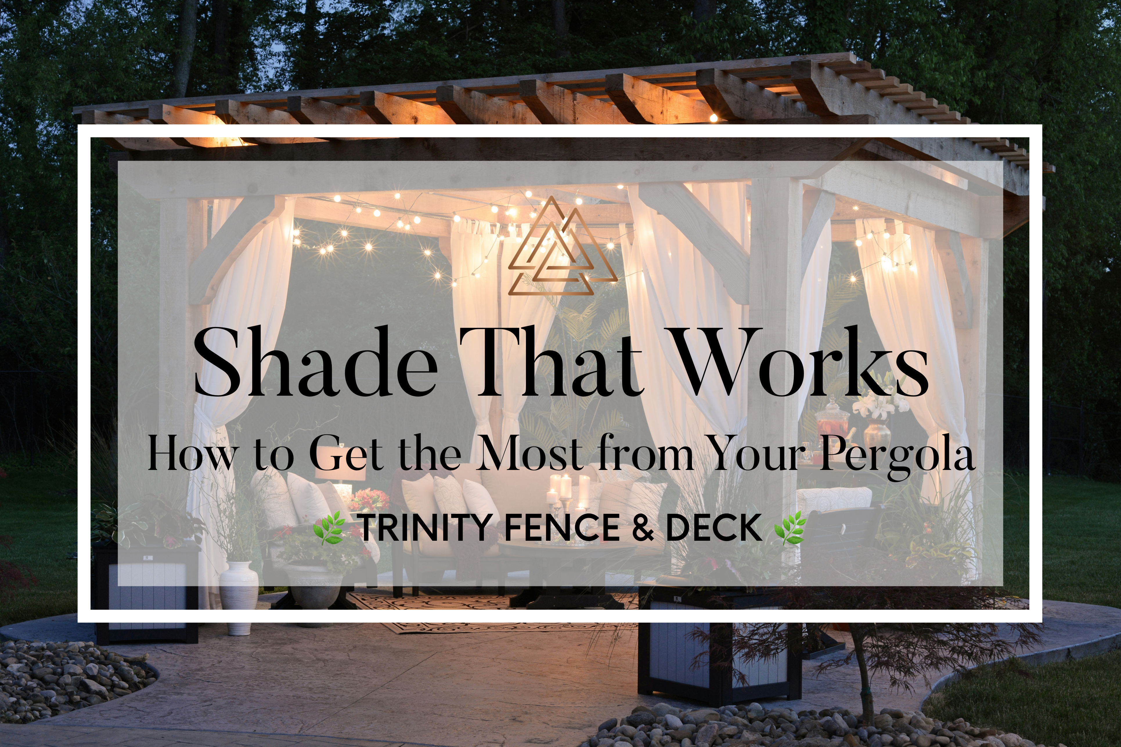 Modern poolside pergola providing deck shade ideas that beat the heat with sleek structure, stylish seating, and outdoor comfort.