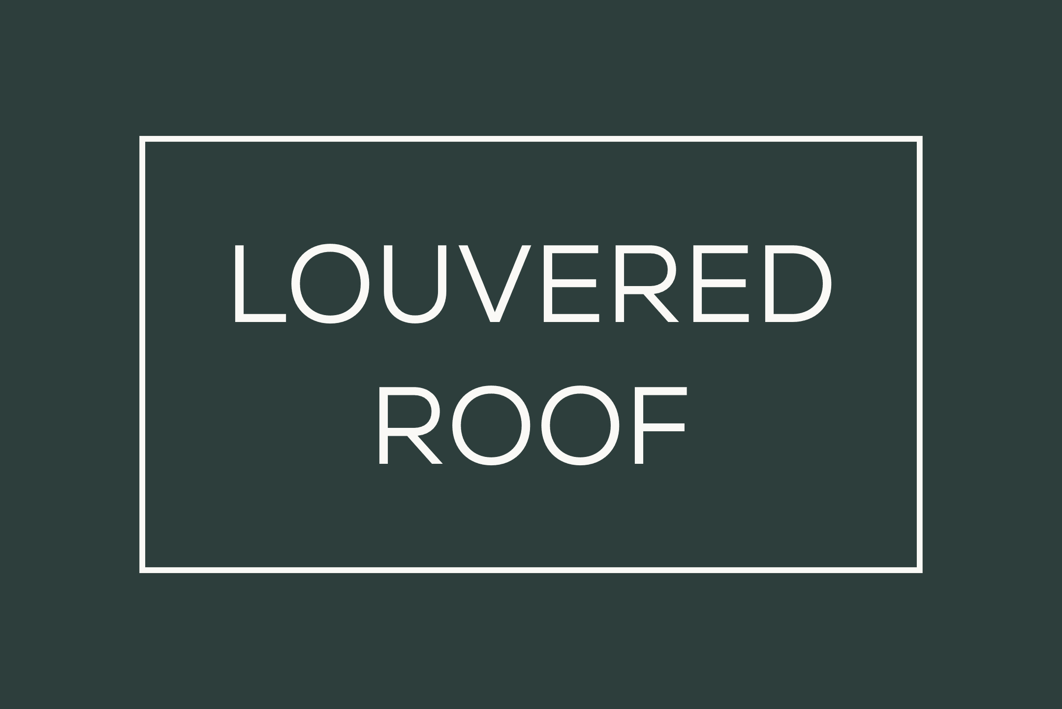 Louvered roof shade structure graphic