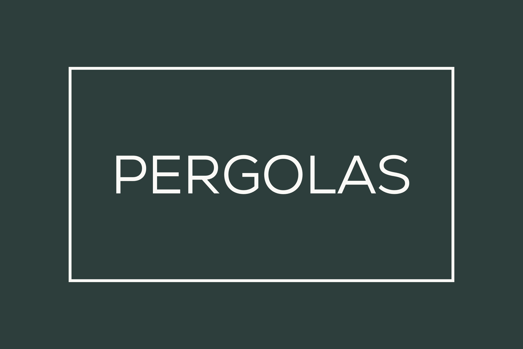 Outdoor pergola system graphic
